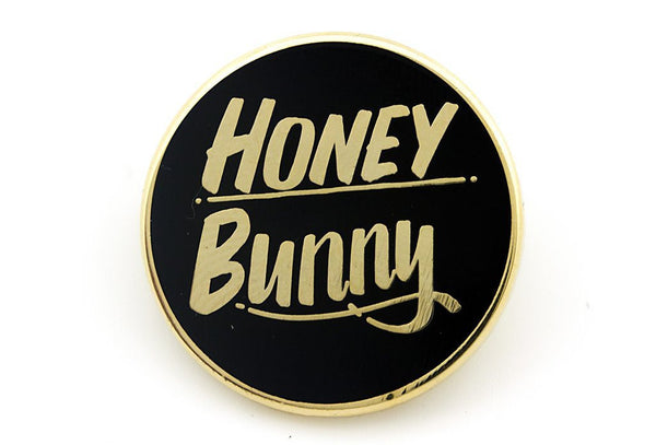 Honey Bunny Pin - Black and Gold